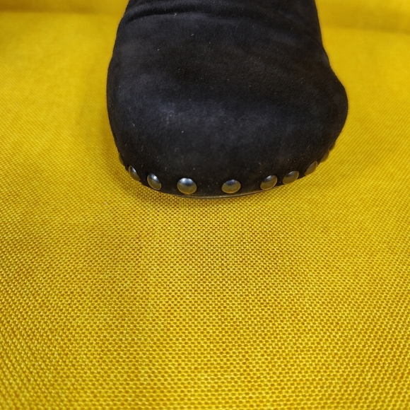 Dansko Nori Suede Studded Black Clog Block Heel Slip On Women's Shoes Size 7.5-8 - Picture 6 of 10